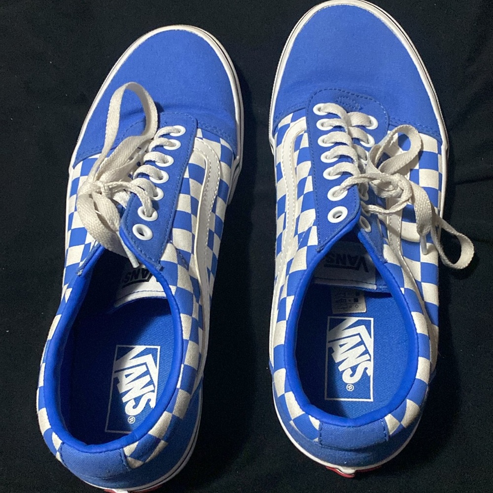 Classic blue & white checkered vans - Picture 2 of 6